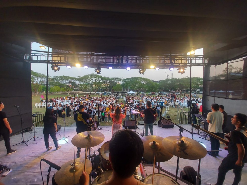 Day-38 of the 40 Days of Revival organised by the Sinai Ministry, Dimapur on April 17. The revival is held to commemorate the 150 years of Christianity in Nagaland since March 11. (Photo Courtesy: Sinai Ministry)